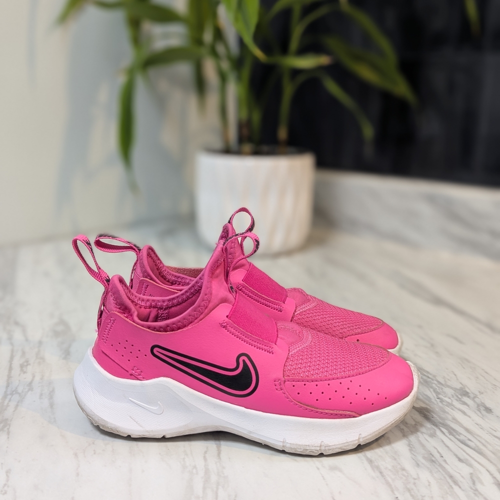 Nike Flex Runner 3 Little Kid’s Slip-On Sneakers - Hyper Pink - Size 11C - Picture 7 of 7